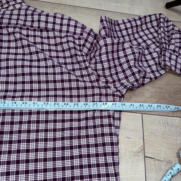 Polo Ralph Lauren Purple Plaid Shirt Men 2XL Tall Classic Fit Color Pony Cotton - Picture 9 of 9